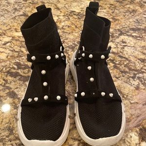 Kendall & Kylie soft high top soft sneaker with decorative studs